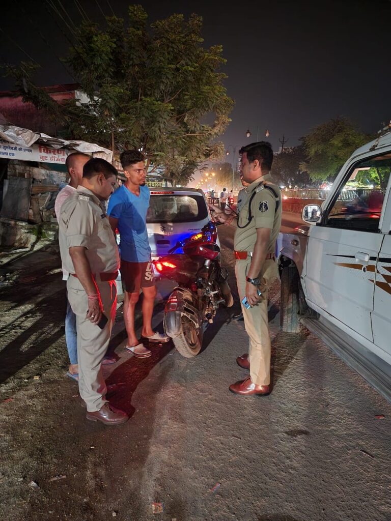 रायपुर पुलिस की लगातार जारी है, चेकिंग अभियान कार्यवाही