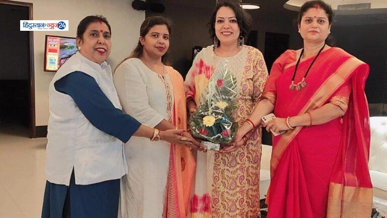 डॉ. कायनात काजी का भाजपा महिला मोर्चा ने किया स्वागत