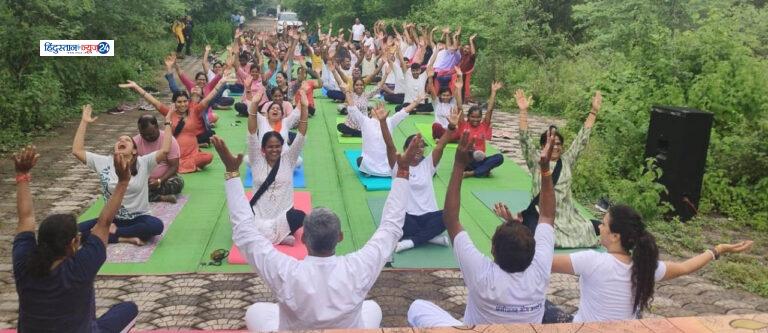 रायपुर ( सड्डू ) में 44 वें निःशुल्क योगाभ्यास केंद्र का शुभारंभ