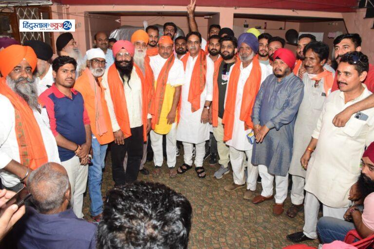 राजेश मूणत का सघन प्रचार अभियान जारी, टाटीबंध में नागरिकों और ट्रांसपोर्टरों से की मुलाकात