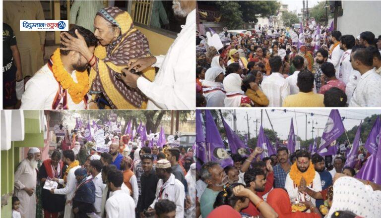 पारंपरिक तरीके से किया अजीत कुकरेजा का स्वागत