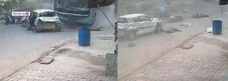 सड़क पर काल बनकर दौड़ी DTC बस, कई वाहनों को रौंदा