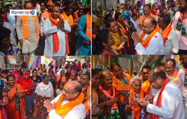 उत्तर विधानसभा चुनाव में भाजपा पक्ष को मजबूत बनाने के लिए पुरंदर मिश्रा ने किया विभिन्न वार्डों का दौरा