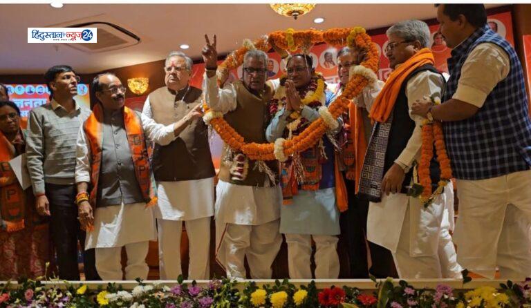 विष्णुदेव सर्वसम्मति से भाजपा विधायक दल के नेता निर्वाचित