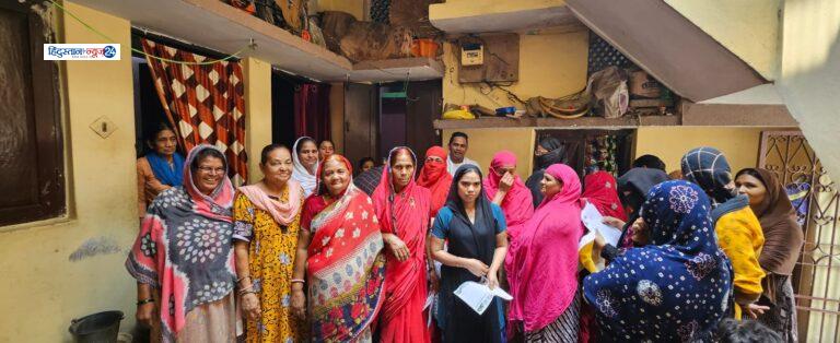 Nari Nyay Yojana , कांग्रेस पार्टी की नारी न्याय योजना पार्षद कामरान अंसारी ने किया जनसंपर्क