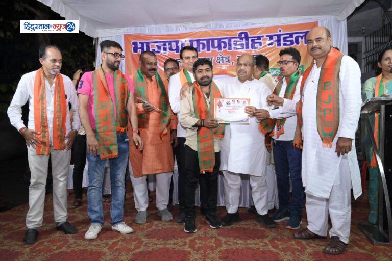 Purandar Mishra , फाफाडीह मंडल के लाभार्थी सम्मेलन में सम्मिलित हुए रायपुर उत्तर विधायक पुरन्दर मिश्रा