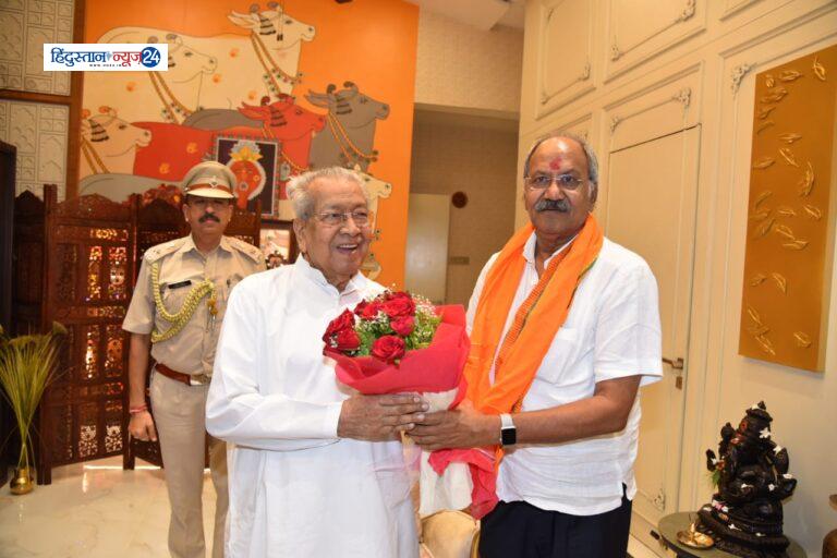 बृजमोहन अग्रवाल ने राज्यपाल से की शिष्टाचार भेंट