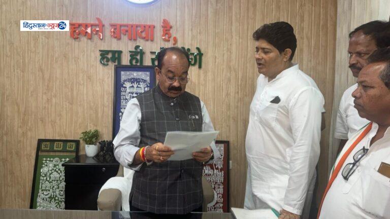 महापौर ढेबर और एमआईसी सदस्यों ने डिप्टी सीएम अरुण साव से की मुलाकात, तात्यापारा सड़क चौड़ीकरण के लिए