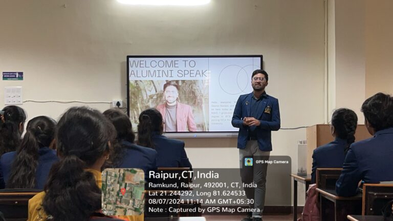 Maharaja Agrasen International College . ’’कम्प्यूटर एप्लीकेशन विभाग में एलुमिनी टॉक का आयोजन’’