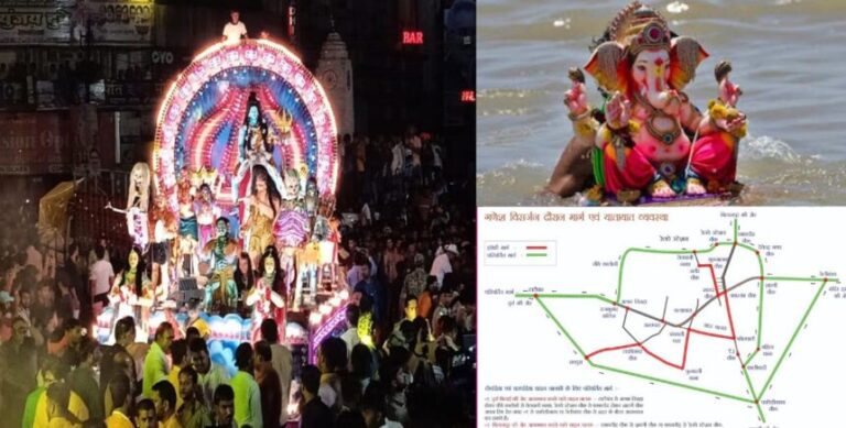 रायपुर में 19 सितंबर को गणेश विसर्जन झांकी चल समारोह, यातायात और पार्किंग की विशेष व्यवस्था