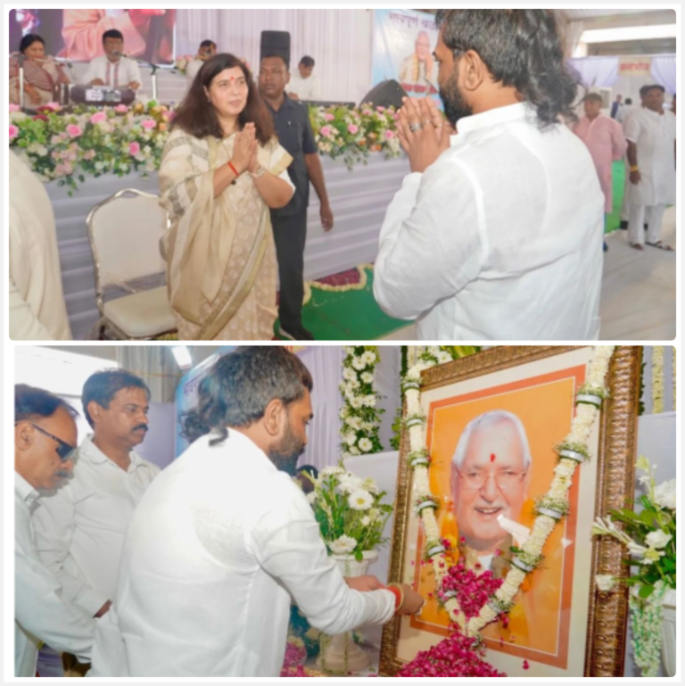 वरिष्ठ समाजसेवक बसंत अग्रवाल ने डॉ. सरोज पांडेय के दिवंगत पिता की तेरहवीं में दी श्रद्धांजलि