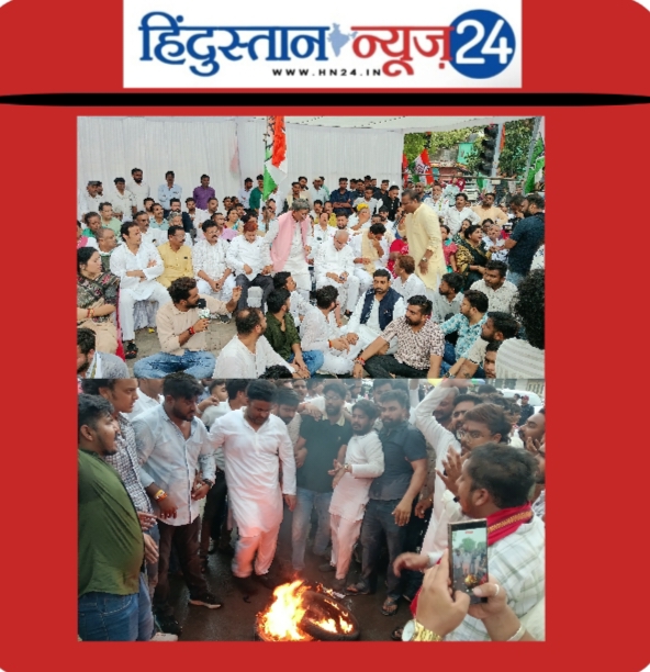 चैतन्य बघेल की गिरफ्तारी के बाद प्रदेश में सियासी बवाल, कांग्रेस कार्यकर्ताओं का प्रदर्शन