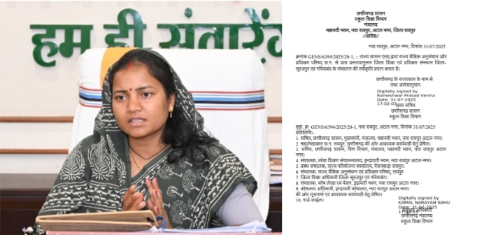 बड़ी खबर : सूरजपुर को शिक्षा के क्षेत्र में बड़ी सौगात खुलेगा डाइट संस्थान मंत्री लक्ष्मी राजवाड़े के प्रयासों से मिली स्वीकृति, स्थानीय स्तर पर मिलेगा शिक्षक प्रशिक्षण