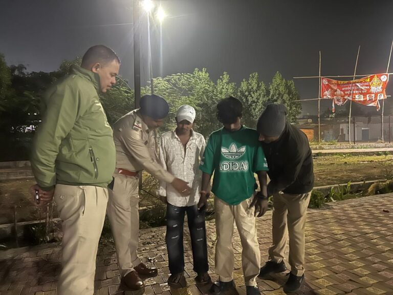 अड्डेबाजी करने वालो के विरूद्ध दबिश देकर की गई कार्यवाही