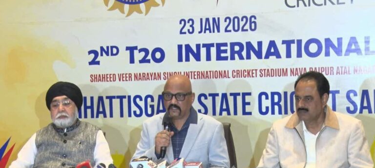 भारत-न्यूज़ीलैंड T20 मैच रायपुर में 23 जनवरी को, टिकट से लेकर समोसे तक सबका रेट तय , आज शाम से टिकट बिक्री शुरू