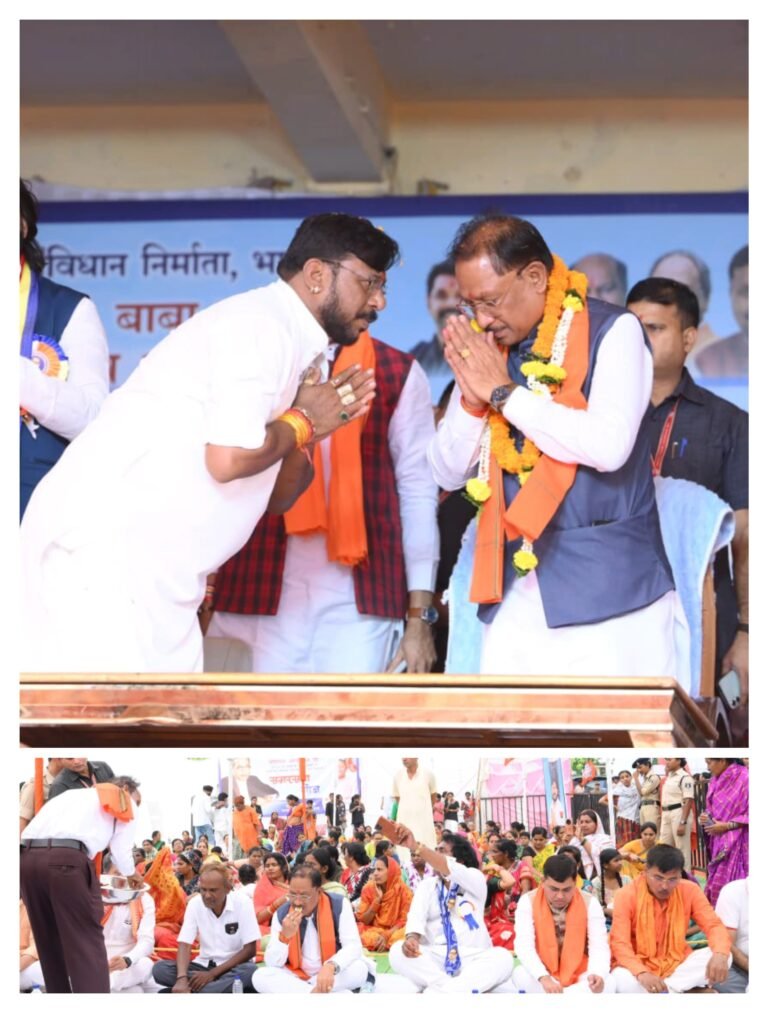 संविधान के मूल्यो को याद रखना होगा किया संकल्प , झुग्गी झोपड़ी प्रकोष्ठ भाजपा रायपुर का कार्यक्रम समरसता भोज में शामिल हुए मुख्यमंत्री साय