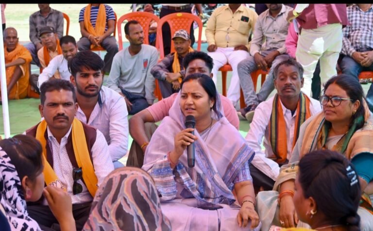 गांव-बस्ती चलो अभियान के तहत मंत्री लक्ष्मी राजवाड़े का जनसंवाद