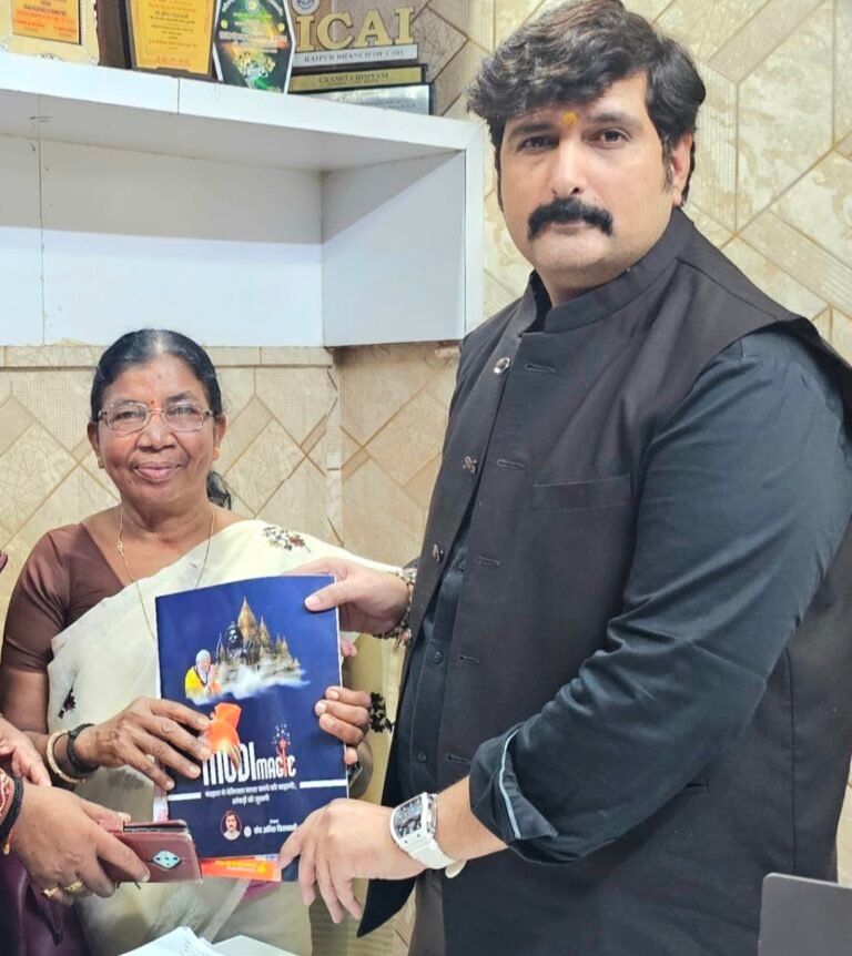 भाजपा प्रदेश प्रवक्ता अमित चिमनानी के निज कार्यालय पहुंची पद्मश्री डॉ. बुधरी ताती हुआ आत्मीय अभिनन्दन, अमित ने चार दशकों की सेवा को सराहा