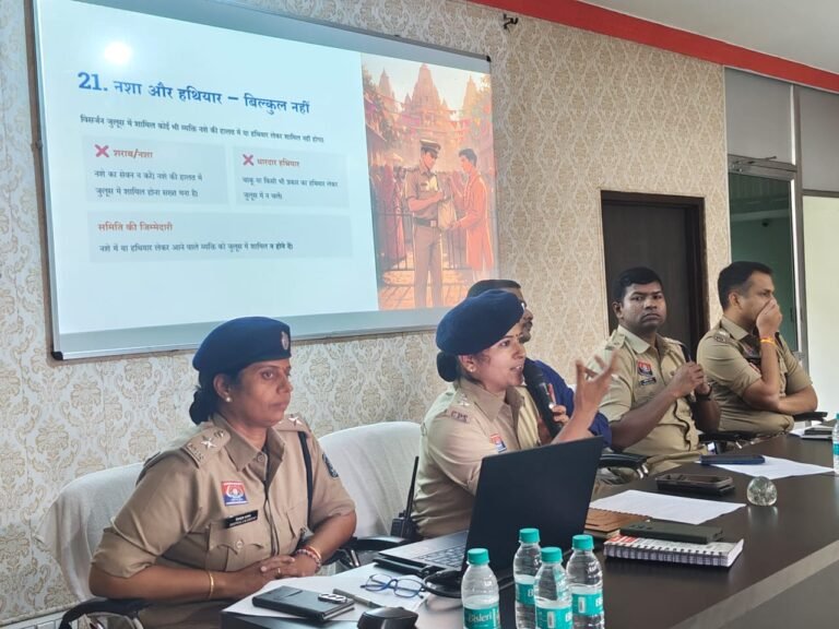 गणेश उत्सव में सुरक्षा व्यवस्था चाक-चौबंद करने पुलिस ने कसी कमर, पंडाल से विसर्जन तक समितियों को दिए निर्देश