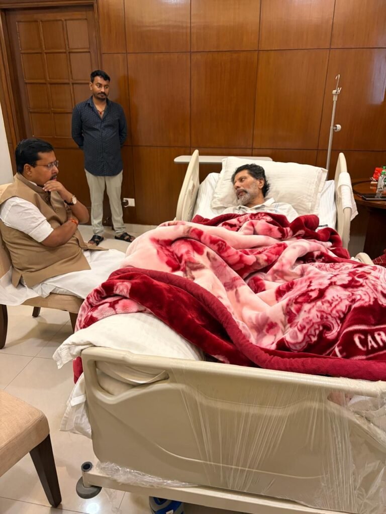 भाजपा राष्ट्रीय अध्यक्ष नितिन नवीन ने की प्रदेश अध्यक्ष किरण देव से भेंट, जाना स्वास्थ्य का हाल