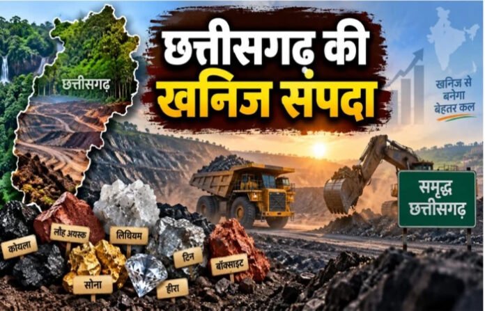 छत्तीसगढ़ की धरती उगलेगी खजाना, 65 खनिज ब्लॉकों से मिलेंगे ₹4 लाख करोड़, बदलेगी प्रदेश की तस्वीर छत्तीसगढ़ की धरती उगलेगी खजाना, 65 खनिज ब्लॉकों से मिलेंगे ₹4 लाख करोड़, बदलेगी प्रदेश की तस्वीर