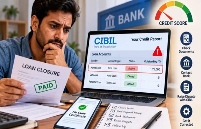 Loan Closure: पूरा लोन चुका दिया, फिर भी CIBIL रिपोर्ट में दिख रहा बकाया, ऐसे ठीक कराएं गलती Loan Closure: पूरा लोन चुका दिया, फिर भी CIBIL रिपोर्ट में दिख रहा बकाया, ऐसे ठीक कराएं गलती